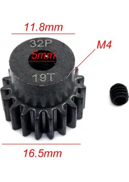 0.8m Modülü 32P 15T/17T/ 90038 Exo 1:10 19T Için Dişli (Yurt Dışından)
