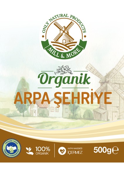 2'li Organik Arpa Şehriye 500 gr