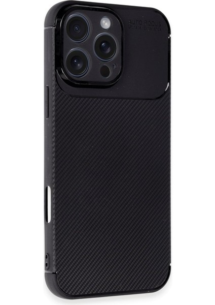Iphone 16 Pro Kılıf Negro Karbon Fiber Desen Silikon
