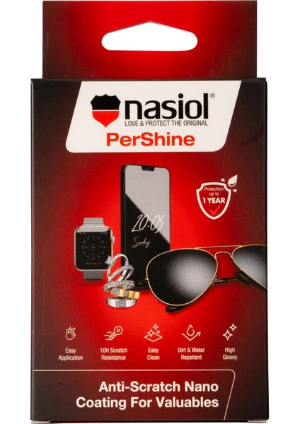 Pershine Elektronik,Kişisel Eşya,Saat,Gözlük,Tablet Su İtici Nano Kaplama-1 Yıl Dayanım-10ml