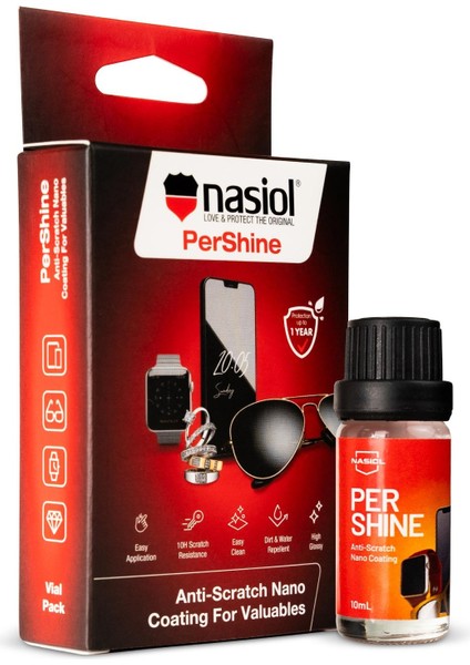 Pershine Elektronik,Kişisel Eşya,Saat,Gözlük,Tablet Su İtici Nano Kaplama-1 Yıl Dayanım-10ml