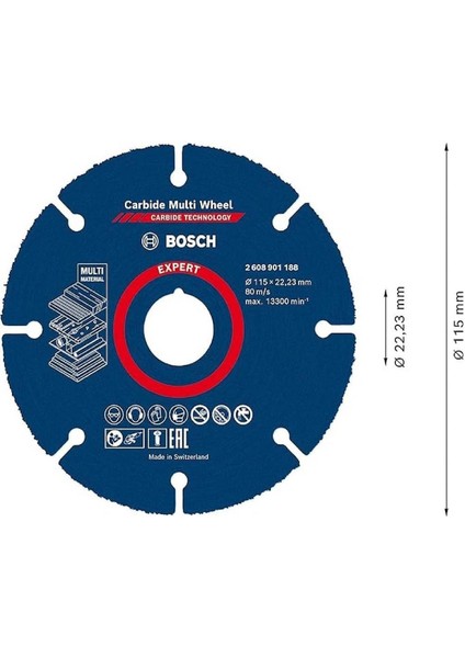 Expert Cmw Kesme Testere Diski 115MM - 2608901188