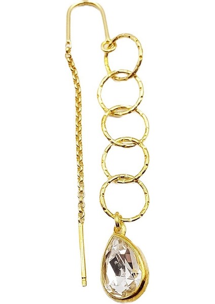 Swarovski Damla Zincir Küpe modelleri