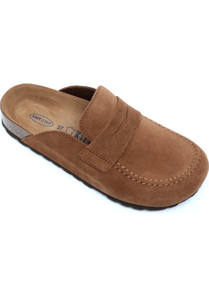 K14212SD Kifidis Soft Step Süet Deri Sabo Mantar Terlik 36-46