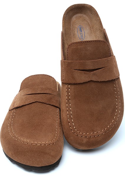 K14212SD Kifidis Soft Step Süet Deri Sabo Mantar Terlik 36-46
