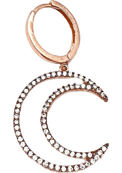 Elmas Montür Ay Küpe