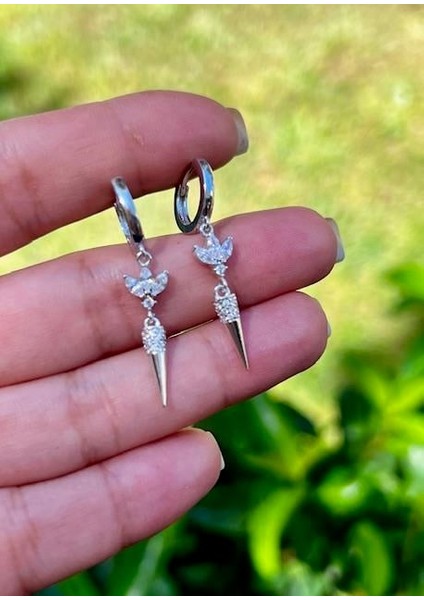 Sallantılı Lotus Küpe