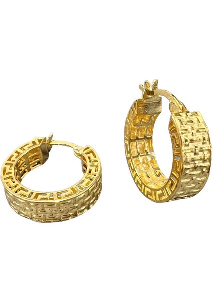 Etnik Desenli Halka Küpe