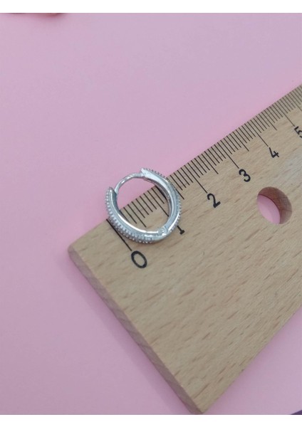 Hagi Taşlı Halka Küpe