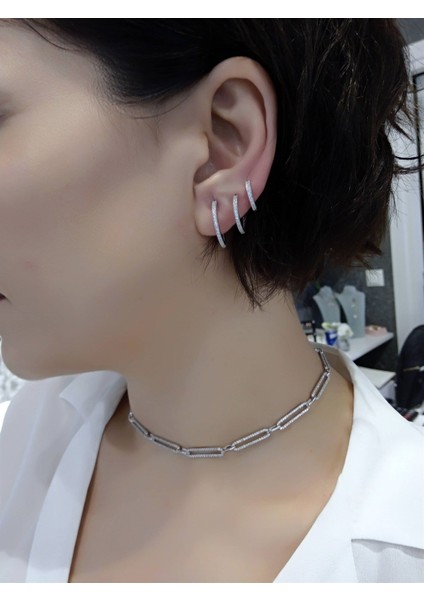 Hagi Taşlı Halka Küpe modelleri