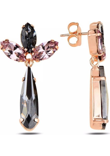 Swarovski Sarkıt Damla Küpe