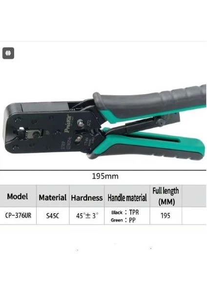 Proskit CP-376UR Modüler Sıkma Pensesi;proskit