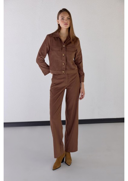 Fitilli Kadife Kahverengi Ceket fiyatları