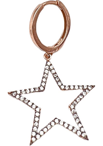 Elmas Montür Yıldız Küpe