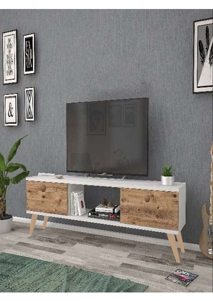 Eda Beyaz-Atlantik 140 cm Tv Ünitesi