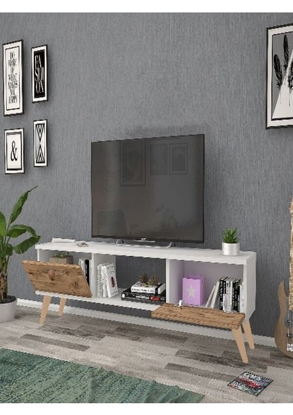 Eda Beyaz-Atlantik 140 cm Tv Ünitesi