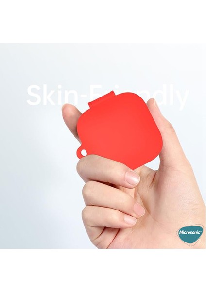 Xiaomi Redmi Buds 6 Active Kılıf Askılı Mat Silikon Siyah