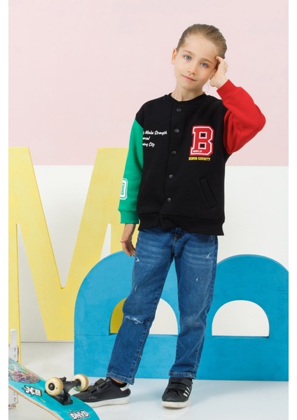 4-14 Yaş Şardonlu Erkek Çocuk Kolej Ceket modelleri