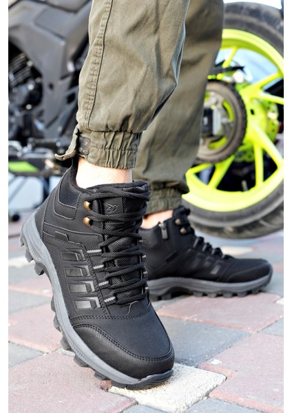 Alaska Siyah Garantili Trekking Outdoor Bağcıklı Yandan Fermuarlı Kışlık Bot ALASKA-9077 fiyatları