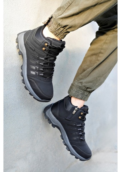 Alaska Siyah Garantili Trekking Outdoor Bağcıklı Yandan Fermuarlı Kışlık Bot ALASKA-9077 fırsatları