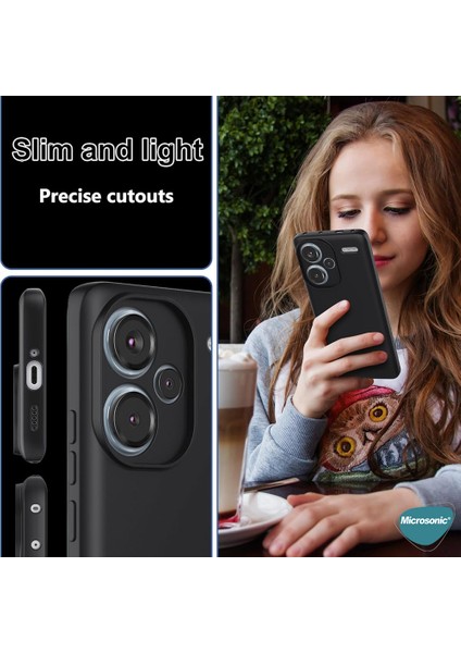 Xiaomi Redmi Note 13 Pro Plus 5g Kılıf Groovy Soft Siyah