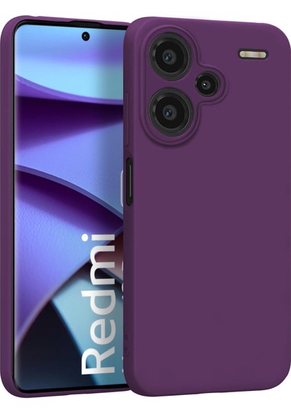 Matte Silicone Xiaomi Redmi Note 13 Pro Plus 5g Kılıf Mor