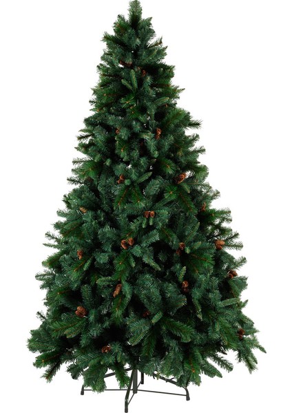 610-02 Dekoratif Yılbaşı Kozalaklı Çam Ağacı 225CM Yüksekliğinde 150CM Çapında 1324 Dal