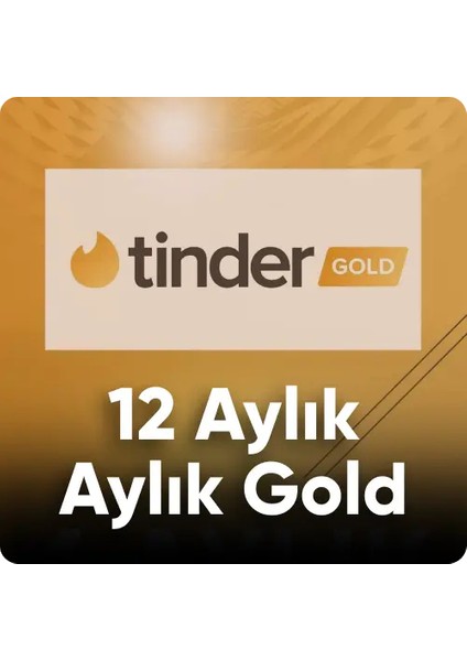Tinder Gold 12 Aylık Dijital Abonelik Kodu - Tinder Gold Gift Card 12 Aylık