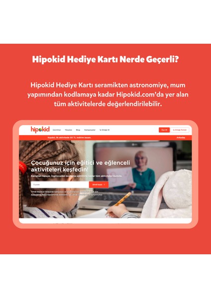 750 TL Hipokid Dijital Hediye Kartı