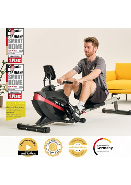 Sportplus Kürek Makinesi, Evlere Uygun, Katlanabilir, Sessiz ve Akıcı Antreman, Akıllı Ekran fiyatları