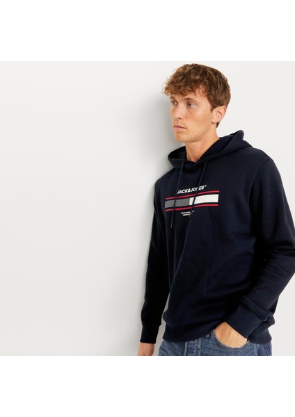 Erkek Gögüs Logo Baskili Kapüsonlu Sweatshirt - South modelleri