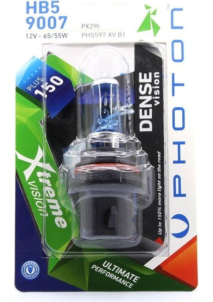 Hb5 9007 Xtreme Vision Blister +%150 Fazla Işık