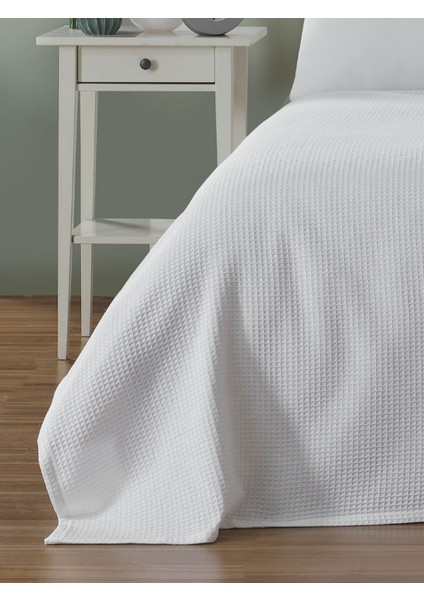 Pike Çift Kişilik Waffle Desenli Yatak Örtüsü Otel Tipi Lü x Pike modelleri