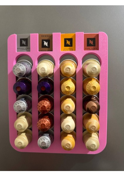 Kapsül Kahve Standı Buzdolabı Için Mıknatıslı 20 Kapsül Nespresso Kapsül Tutucu