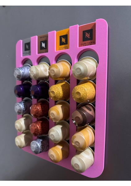 Kapsül Kahve Standı Buzdolabı Için Mıknatıslı 20 Kapsül Nespresso Kapsül Tutucu