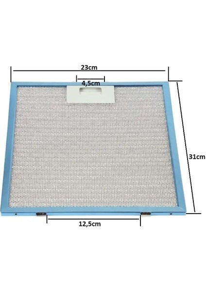 230X310 Mm Davlumbaz Aspiratör Yağ Filtresi 23X31CM