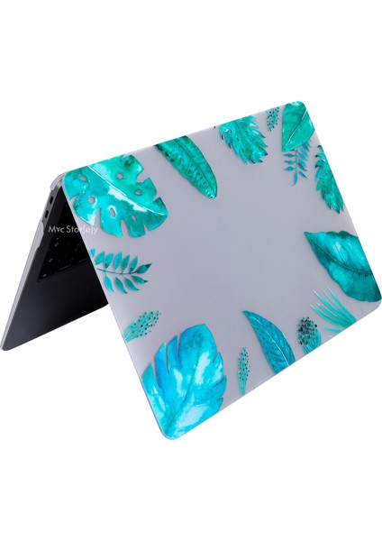 Macbook Air Kılıf 13.6 inç M2-M3, Flower-07NL (TouchID'li Air M2-M3 13.6") A2681 A3113 ile Uyumlu