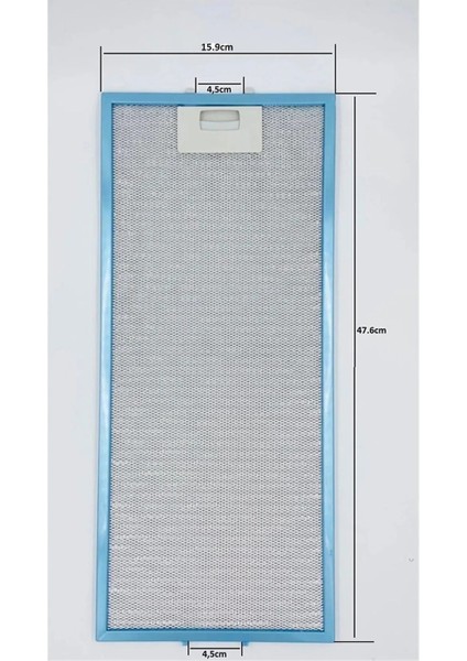 159X508 mm Davlumbaz Filtresi 4055344149 Aspiratör Yağ FILTRESIGRI0112374A 50268370009 15,9X50,8 cm