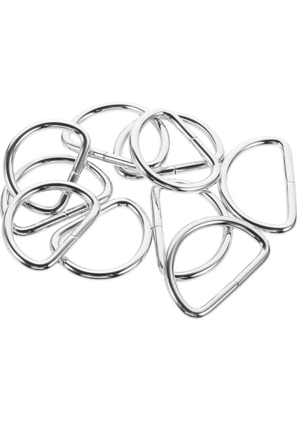 Anahtarlık Montaj Halkası D Çanta Bağlantı Halkası 24x16 Mm (1000 Adet) Gümüş