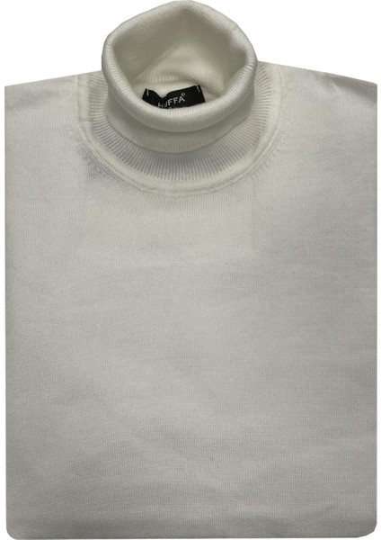 Erkek Slim Fit Ekru Boğazlı Erkek TRIKO-7040