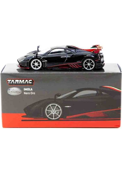 1:64 Pagani Imola Nero Oro (7 cm Uzunluğunda Metal Araba