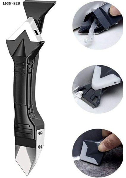 3 Ü 1 Arada Fayans Derz Silikon Kazıyıcı Sıyırıcı ve Uygulayıcı Aparat