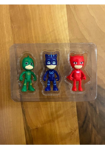 Pijamaskeliler Pjmasks Figür Oyuncak Seti 3lü Karakter Seti
