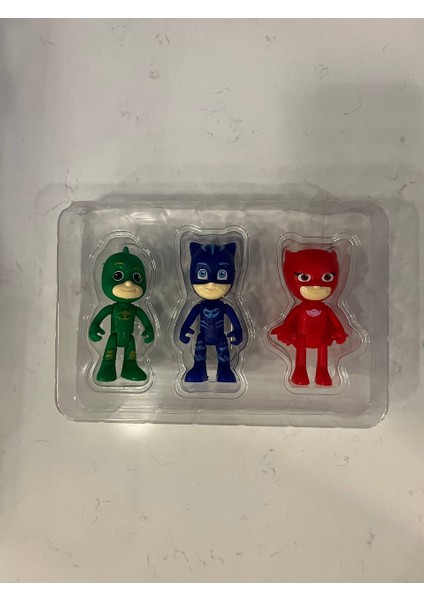 Pijamaskeliler Pjmasks Figür Oyuncak Seti 3lü Karakter Seti