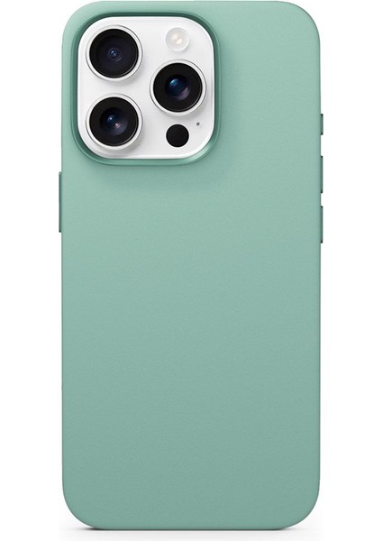 Mag+ Apple iPhone 16 Pro Silikon Kılıf - Pastel Mint