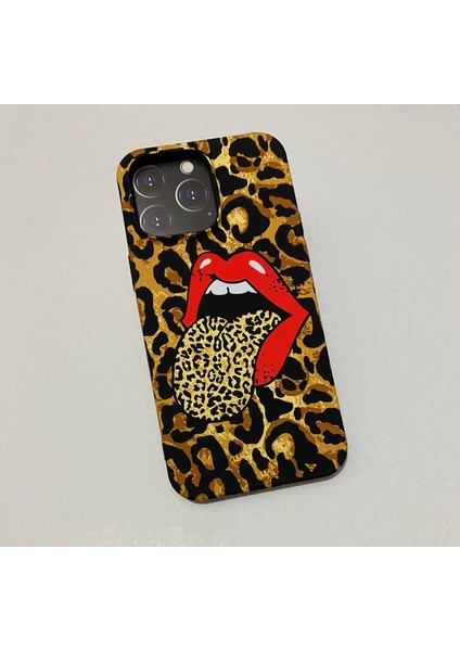 iPhone 15 Pro Uyumlu Fosforlu Özel Dokulu Leopar Desenli Silikon Kılıf modelleri