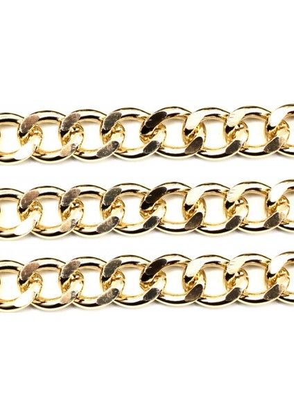 Alüminyum Çanta Ve Takı Zinciri 10 Mm (1 Metre) Altın