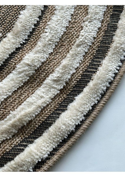 Marakeş 674 Siyah Kolay Temizlenen Dekoratif Bohem Sisal Jüt Hasır Halı fırsatları