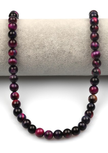 Pembe-Mor Kaplan Gözü Doğaltaş Dizi 8 mm Küre Kesim fiyatları