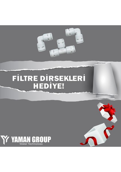 Yaman Group Waterdizayn Kapalı Kasa Su Arıtma Cihazları Için 6'lı Mineral Filtreli Inline Filtre Seti